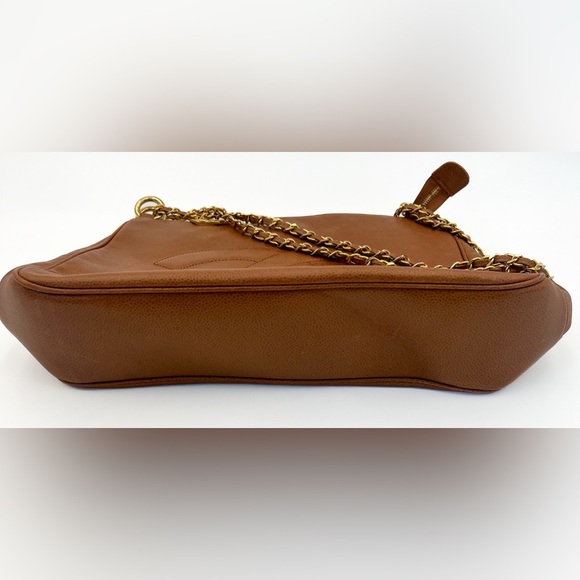 Chanel Brown Caviar Leather Shoulder Bag - Picture 5 of 7